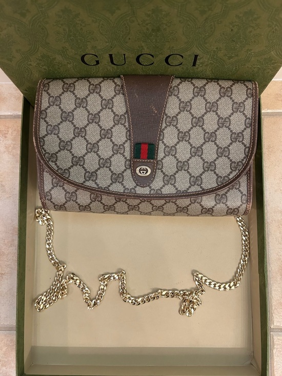 Gucci Handbags - Gucci Brown Monogram GG Cross Bag